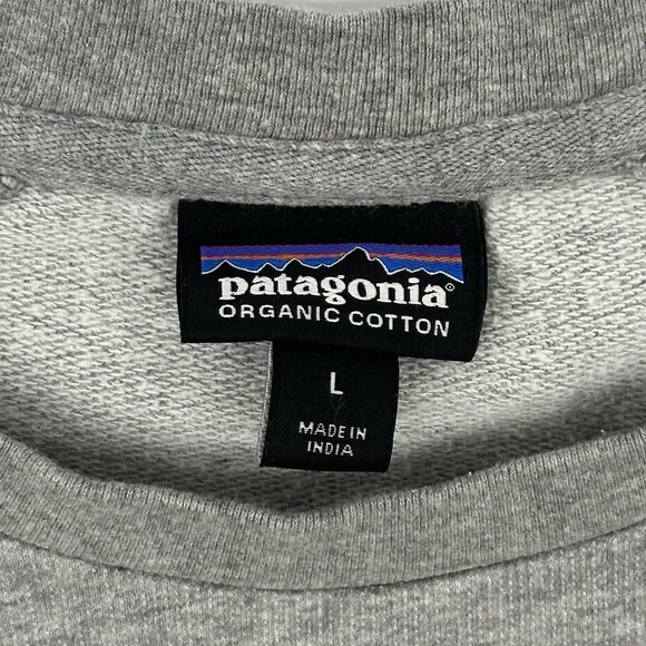 Patagonia Organic Cotton Size Large Gray Ventura California Crewneck Sweatshirt - Picture 5 of 11